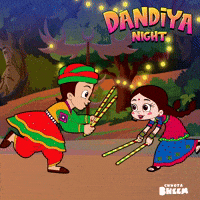 Durga Puja Navratri GIF by Chhota Bheem