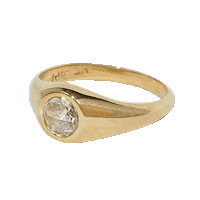 jhannahjewelry sparkly signetring signet ring j hannah Sticker