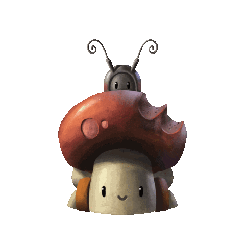 matthisdrawshalt adventure bug mushroom shroom Sticker