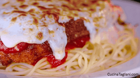 cucinatagliani giphyupload italian food mozzarella melting cheese GIF
