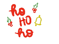 aleicemaeart christmas ho ho ho aleicemaelyn Sticker