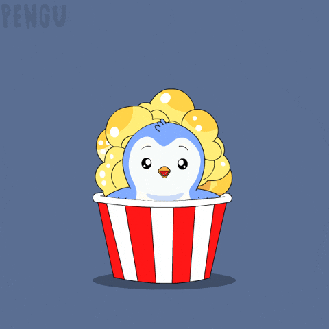 Gossip Girl Popcorn GIF by Pudgy Penguins