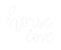 Horse Lettering Sticker