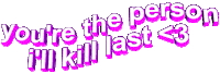 pink saying Sticker by AnimatedText