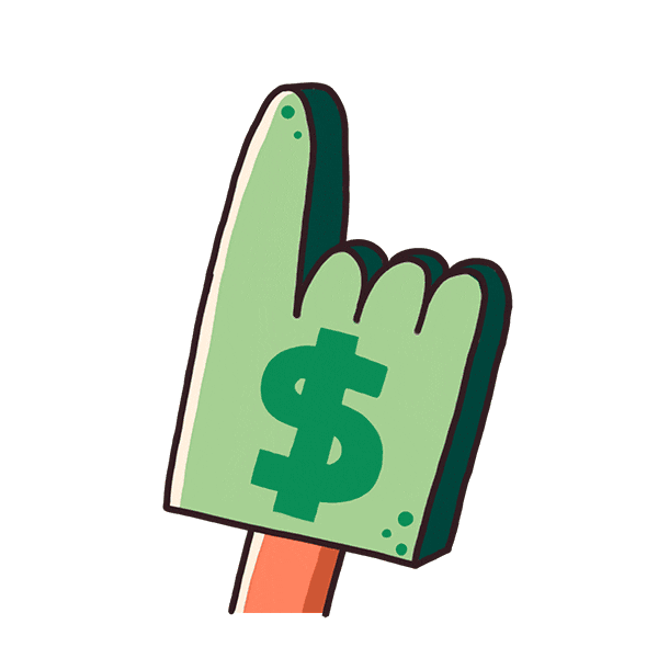 Making Money Animation Sticker by Holler Studios