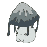 abitoads sad crying rain mushroom Sticker