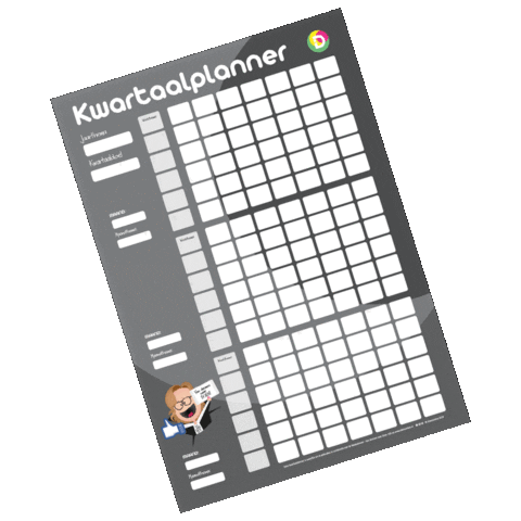 Poster Planner Sticker by iDeesonline.nl