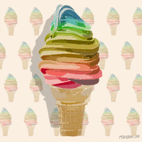 Ice Cream Rainbow GIF by Animation Domination High-Def