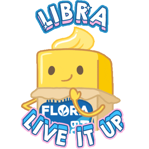 Happy Fun Sticker by Flora Plant Butter