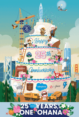 Celebrate 25Th Anniversary GIF by Salesforce