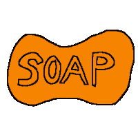 Orange Apple Sticker by MICA Graphic Design Motion