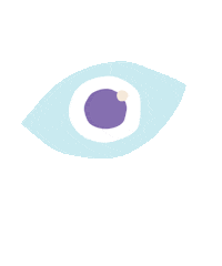 Look Eye Sticker by bananarangdisenio