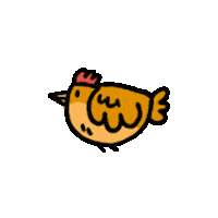 sparo_art chicken sprite hen poule Sticker