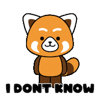 I Dont Know No Idea Sticker by PlayDappTown