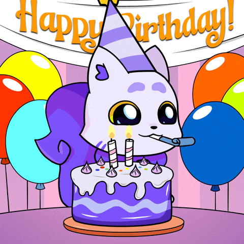 Happy Birthday Party GIF by Lucky Kat Studios
