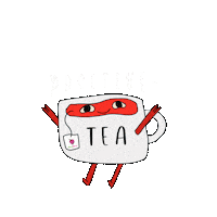 Tea Smile Sticker by Daunberry