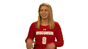 Wisconsin Volleyball What Sticker by Wisconsin Badgers