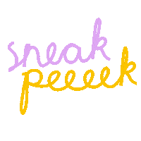 Work In Progress Peek Sticker by Chiara Celini