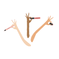 pink makeup Sticker by Rollover Reaction