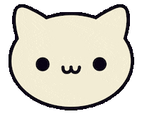 Awkward Cat Sticker by Koneko