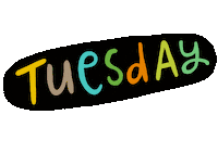Day Text Sticker by Linzie Hunter