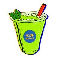 SushimiMx cool drink sushi smoothie Sticker