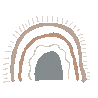 Rainbow Boho Sticker by Corbin Creates