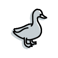 Blue Duck Sticker by Tuesday Management