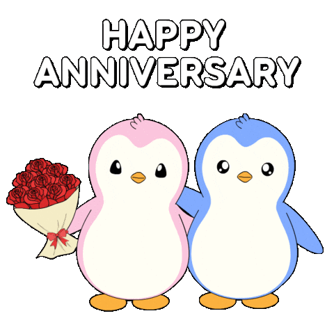 I Love You Couple Sticker by Pudgy Penguins