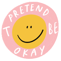 Sad Pink Sticker