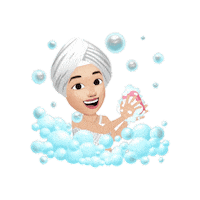 Bath Cancer Sticker by ONCOBEAUTY ONLUS