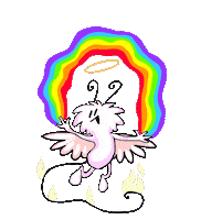 KerBop rainbow celebrate fire gay Sticker
