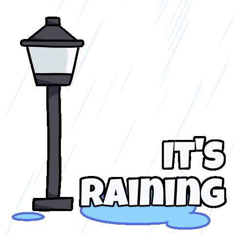 Happy Rainy Day Sticker by Christophers Genie
