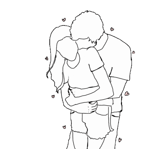 I Love You Hug Sticker