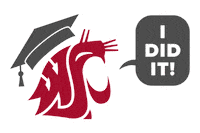 Washington State University Go Cougs Sticker by WSU Pullman