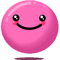 celestialbeanart happy pink excited kawaii Sticker