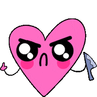 Angry Heart Attack Sticker