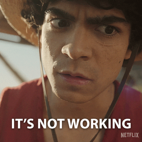 Its Not Working One Piece GIF by NETFLIX