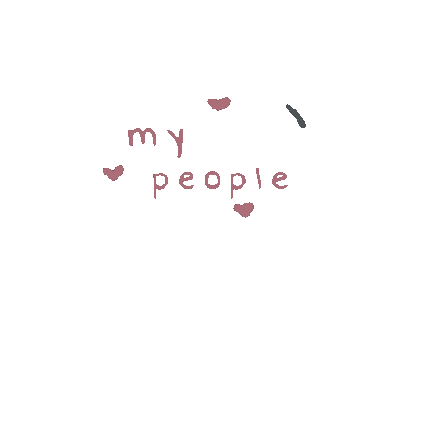 lisasaru love heart pink friends Sticker