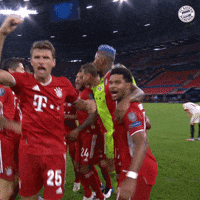Champions League Reaction GIF by FC Bayern Munich