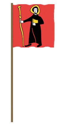 glarnerland switzerland schweiz gl fridolin Sticker