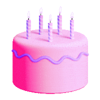 Happy Birthday Pink Sticker