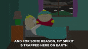 scared eric cartman GIF by South Park 