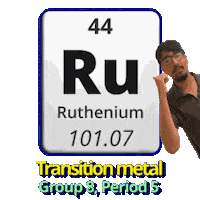 Ru Transition Metals Sticker