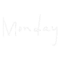 ym1910 monday week 手寫 星期一 Sticker