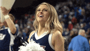 GonzagaBulldogs girl celebration cheer cheerleader GIF