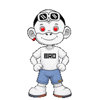 Bro Sticker by Zhot Shop
