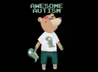 Awesome Dino GIF by Bear Autism