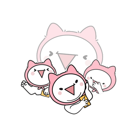 ManhwaCat giphygifmaker lol laugh laughing Sticker