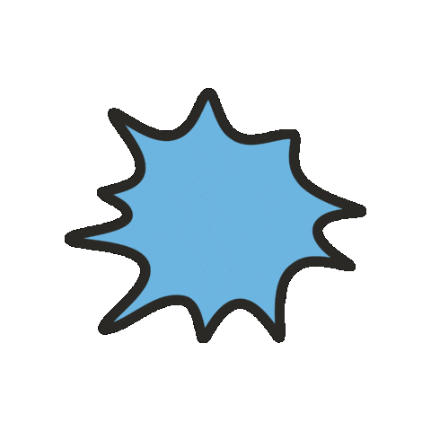 maevechocolate giphygifmaker blue star burst Sticker